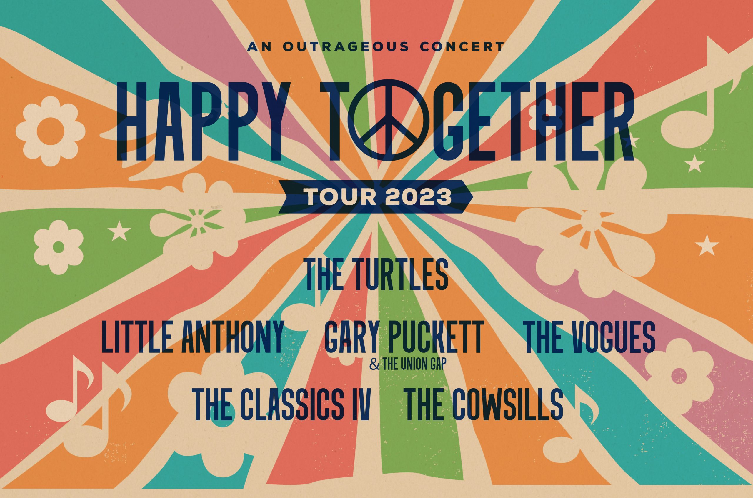 Happy Together Tour: The Turtles, Gary Puckett and The Union Gap, The Association, The Vogues & The Cowsills